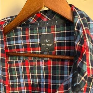 Tailorbyrd Men's Multicolor Plaid Button Down Shirt